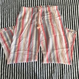 Gilligan & O'Malley pink & white pj pants